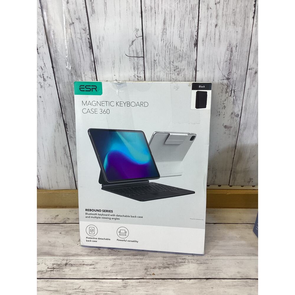 ESR Magnetic Black Bluetooth Keyboard Case 360 Rebound for iPad Pro 11